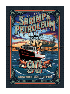 2025 Festival Poster - Signed & Numbered — Louisiana Shrimp and